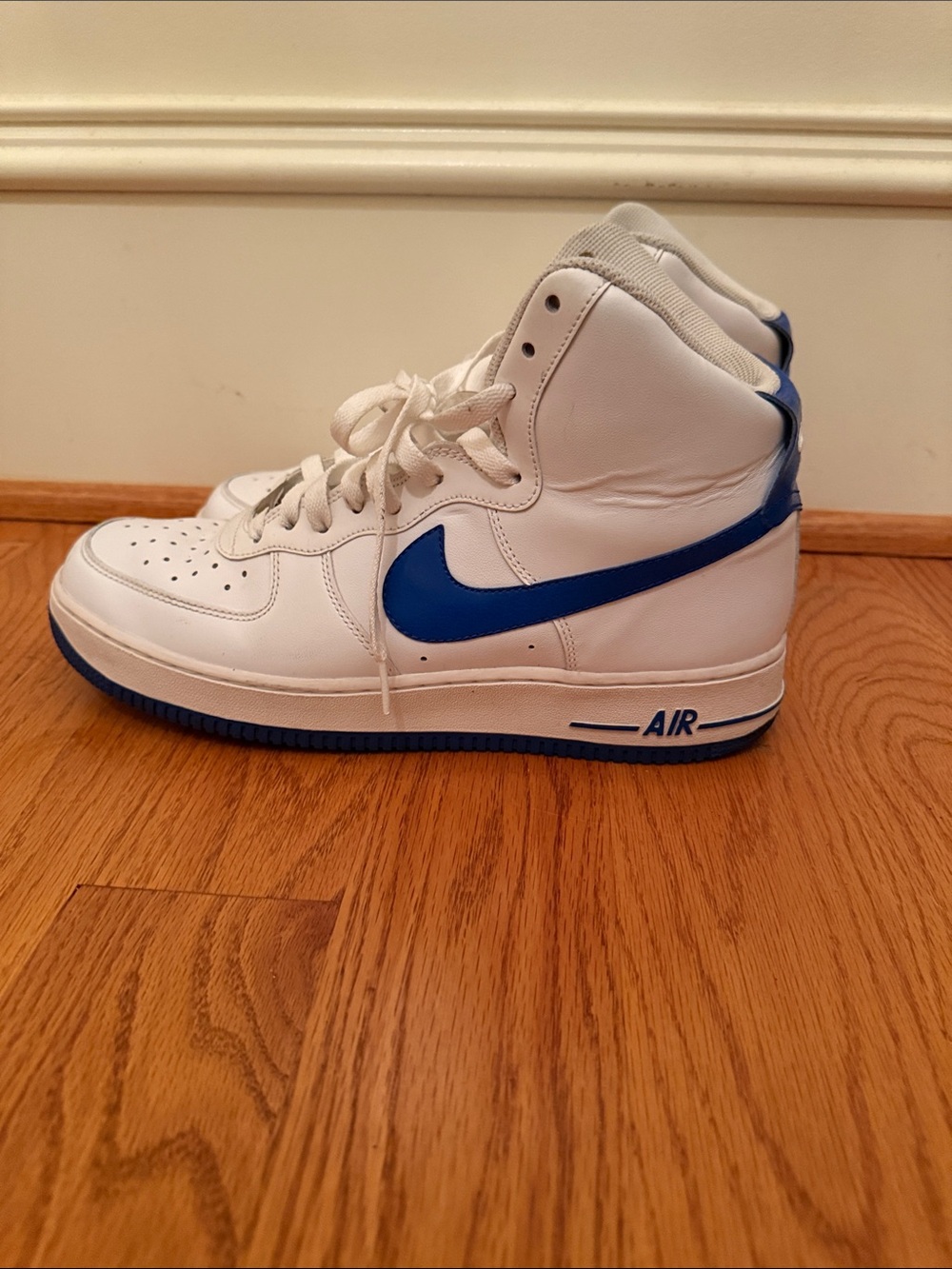 Nike Air Force 1 High ’07‎ White Hyper Blue Men’s Size 10